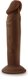Dr. Skin Plus Posable Glass Dildo With Suction Cup Chocolate 15cm