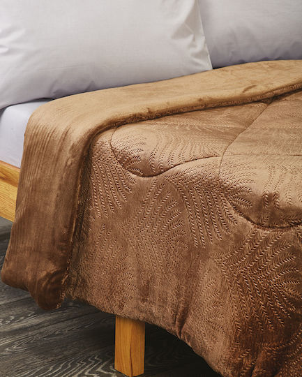 Whitegg Duvet Cover Queen 220x240cm KB92 Brown 220 GSMGsm