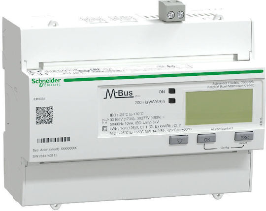 Schneider Electric Electric Panel Pulse Counter Digital Single Phase A9MEM3335