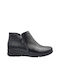 Ragazza Leather Women's Ankle Boots Platform Black