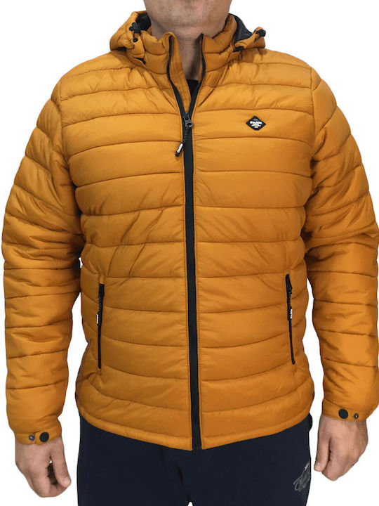 Double Winter Jacket Puffer Mustard