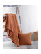 Rythmos Essie Sofa Throw 2 Seater 2 Sides Chenille 180x240cm Terracotta