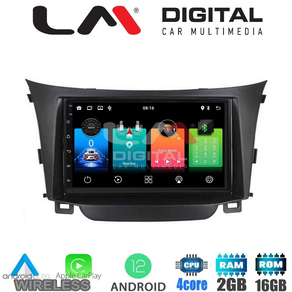 LM Digital Ηχοσύστημα Αυτοκινήτου για Hyundai i30 20122017 (Bluetooth
