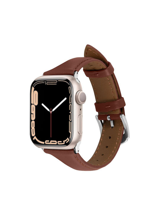 Spigen Cyrill Kajuk Strap Leather Chestnut (Apple Watch 38/40/41mm) AMP05442