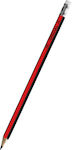 Typotrust Pencil 2B with Eraser Red