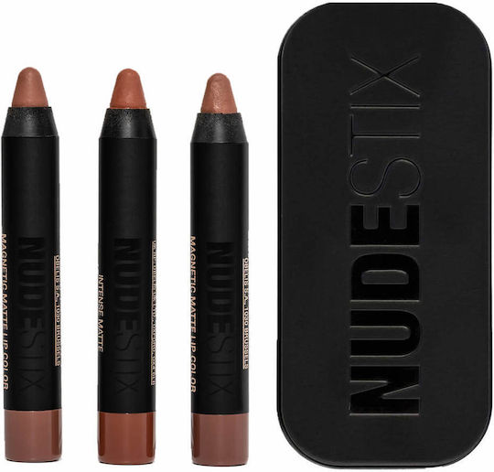 Nudestix 90's Nude Mini Make-up-Paletten und Sets für Gesicht und Lippen Boho Greystone Fringe 3 Stück
