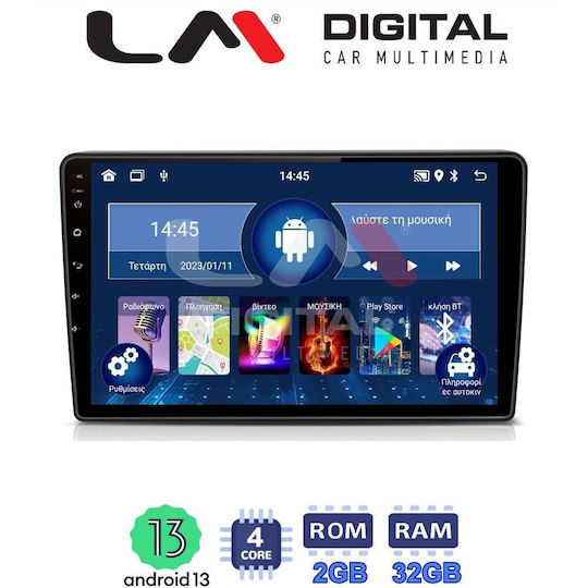 LM Digital Car Audio System for Opel Agila / Antara / Astra / Corsa / Meriva / Signum / Tigra / Vivaro / Zafira / Combo / Vectra Suzuki Ignis 2001-2014 (Bluetooth/USB/WiFi/GPS/Apple-Carplay/Android-Auto) with Touch Screen 9"