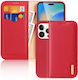 Dux Ducis Hivo Brieftasche Leder Rot (iPhone 14...