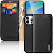Dux Ducis Hivo Wallet Δερμάτινο Μαύρο (iPhone 1...