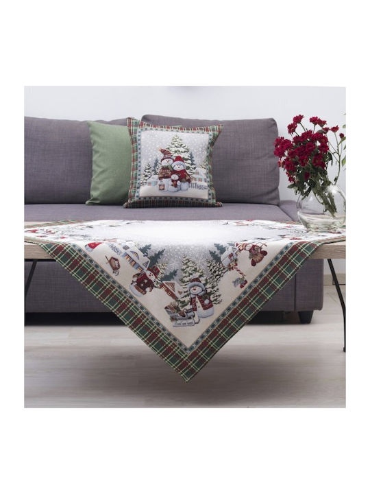 Dimeco 8944 Ornament de Crăciun Față de masă Pătrat Material textil Multicolor M100xL100cm 1buc