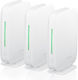 Zyxel Multy M1 WiFi Mesh Network Access Point Wi‑Fi 6 Dual Band (2.4 & 5GHz) σε Τριπλό Kit
