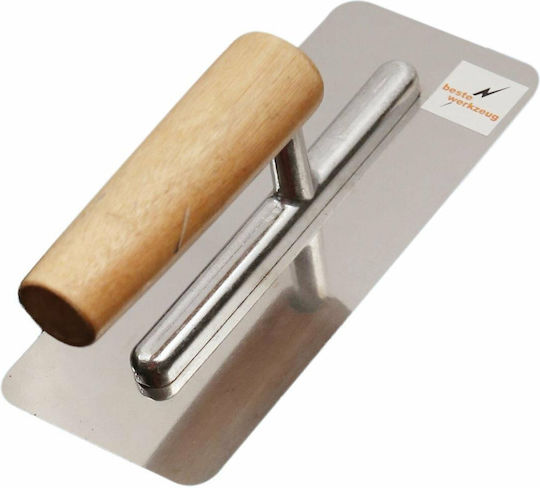 Stucco Σπάτουλα Inox 200x80mm με Ξύλινη Λαβή 9141-200