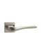 Viometale Lever Middle Door with Rosette Pair with Rosette Nickel