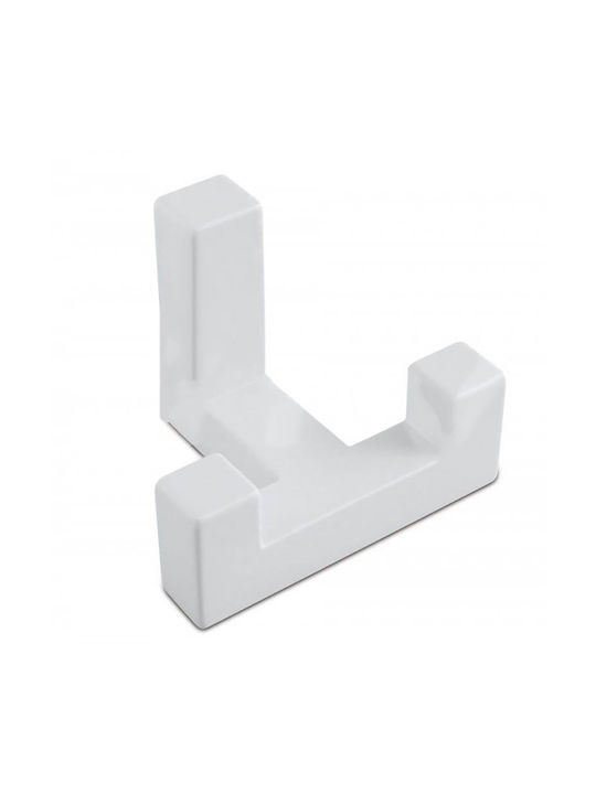 Conset Wall Hanger C1197 Metal 2 Hooks White 5....