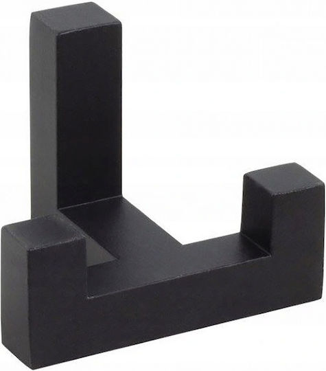 Conset C1197 Agățătoare Metalică Neagră cu 2 Compartimente 5.2x4cm