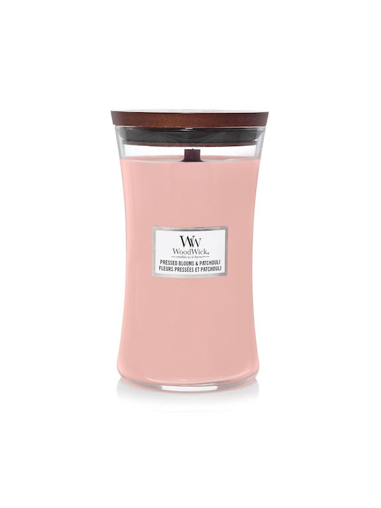 WoodWick Aromatic Candle in Jar with Pressed Bl...