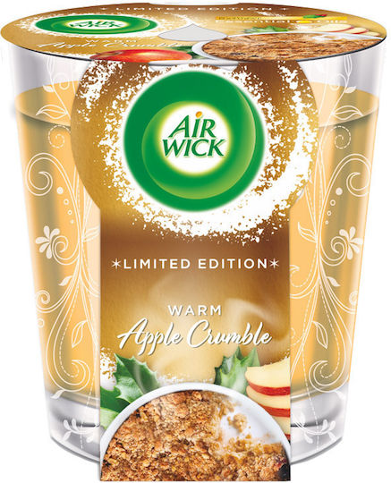 Airwick Lumânare Aromatică în Borcan cu Miros de Crumble Cald de Mere 105gr