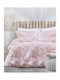 Rythmos Bettbezug-Set Baumwolle Übergröße mit 2 Kissenbezügen 220x250 Moonlight Pink