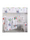 Rythmos Baby Bettbezug Set mit Kissenbezug Astronio Weiß 110x160cm.