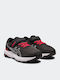 GT-1000 11 PS Kids Sports Shoes Running with Hoop & Loop Closure Black