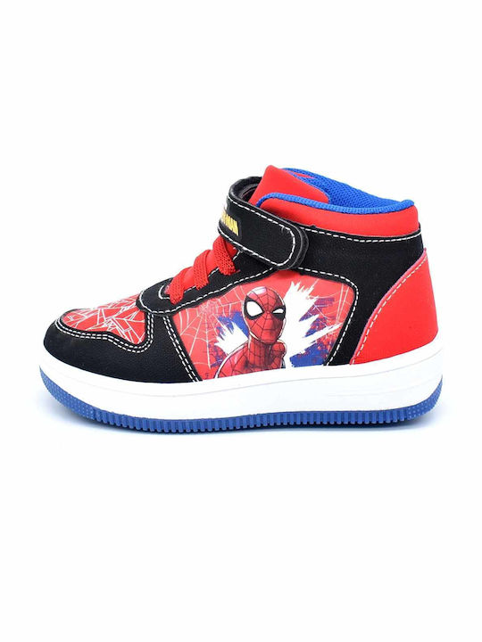 Spiderman Παιδικά Sneakers High Ανατομικά για Αγόρι Πολύχρωμα