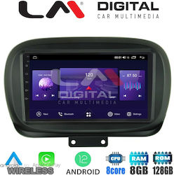 LM Digital Car-Audiosystem für Fiat 500X 2014 (Bluetooth/USB/AUX/WiFi/GPS) mit Touchscreen 9"