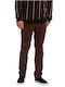 Vorta Trousers Chino in Straight Line Brown