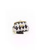Klein Frauen Brieftasche Münzen White Squares