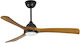 Forlight Bosc Deckenventilator 122cm mit Leuchte Braun / Schwarz