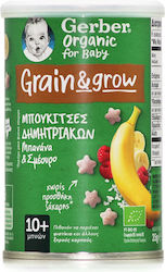 Nestle Snacks für Babys & Kinder Grain & Grow Μπουκίτσες Δημητριακών mit Geschmack Banane-Himbeere Zuckerfrei 35gr für 10+ Monate 1Stück