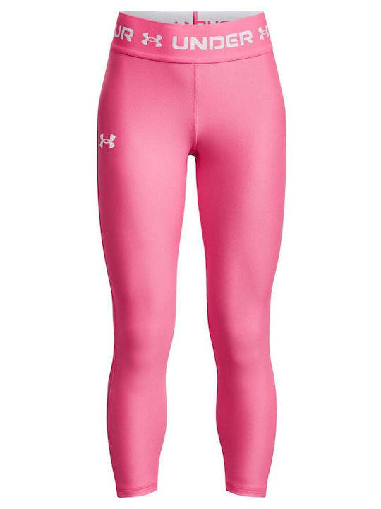 Under Armour Παιδικό Κολάν Αθλητικό Κάπρι Ροζ