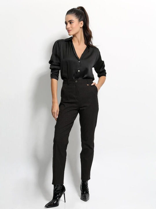 Dama Pantaloni Chino Negru