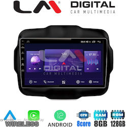 LM Digital Car-Audiosystem für Jeep Rebell 2014 (Bluetooth/USB/AUX/WiFi/GPS) mit Touchscreen 9"