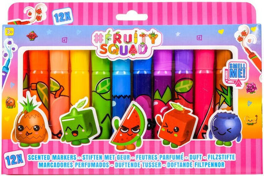 Canenco Fruity Squad Ароматни Маркери за рисуване Комплект 12бр