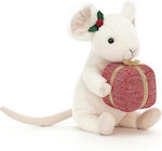 Jellycat Jucărie de Pluș Merry Το Ποντικάκι Crăciun 18 cm