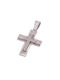 Men's White Gold Cross 14K