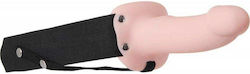 Adam & Eve Adam's Flexskin Hollow Harness με Dildo 16cm στο χρώμα του δέρματος