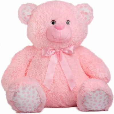 Teddybär mit Glitzer 80cm (Rosa)