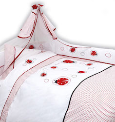 Palamaiki Σετ Κούνιας Little Star Ladybug Κόκκινο 6τμχ