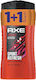 Axe Recharge Sport Refresh Shower Gel for Men for Hair , Face & Body 2x400ml