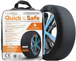 Cartech Quick & Safe F Αντιολισθητικές Χιονοκουβέρτες για Επιβατικό Αυτοκίνητο 2τμχ