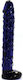 CyprusLoveShop Γυάλινο Ντίλντο Γυάλινο Dildo Μπλε 19cm