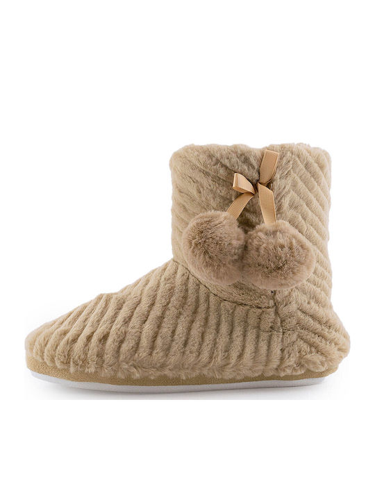 Love4shoes Затворени Дамски Чехли Бежов