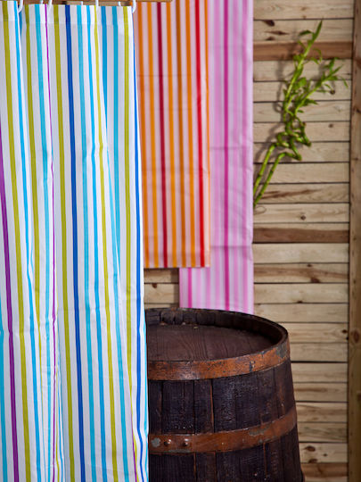 Palamaiki Stripes Shower Curtain 180x200cm Multi