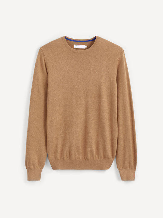 Celio Knitted Blouse Peach - CAMEL MEL