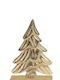 Weihnachtsdekoration Baum Dreieckig 22.5cm Gold 4Stück Hark