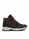 Kids Waterproof Leather Hiking Boots Brown