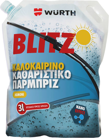 Wurth Blitz Reiniger Flüssig Glasreiniger für Autos 3lt
