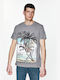 Celio T-shirt Gewavi - GRIS CHINE