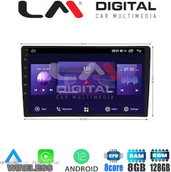 LM Digital Car-Audiosystem (Bluetooth/USB/AUX/WiFi/GPS) mit Touchscreen 10.1"